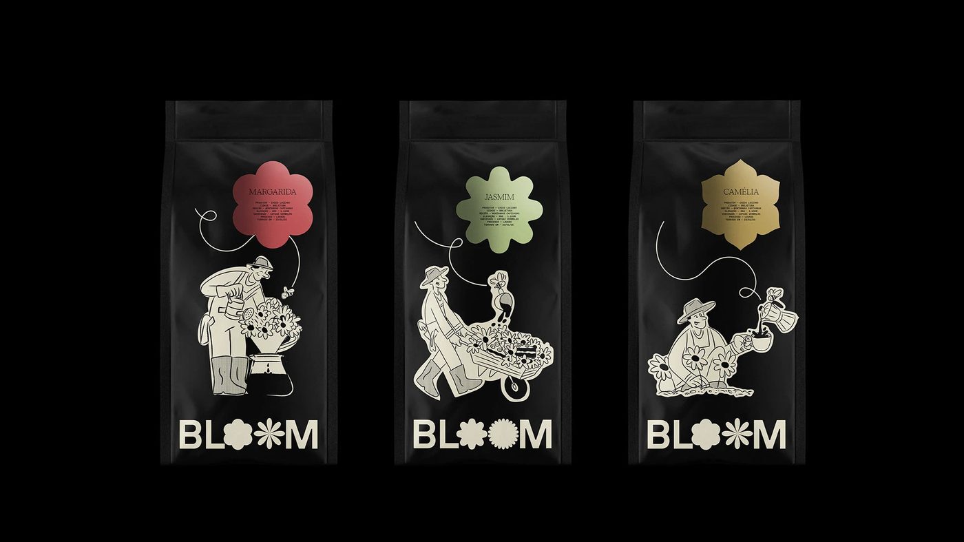 coffee house branding materials