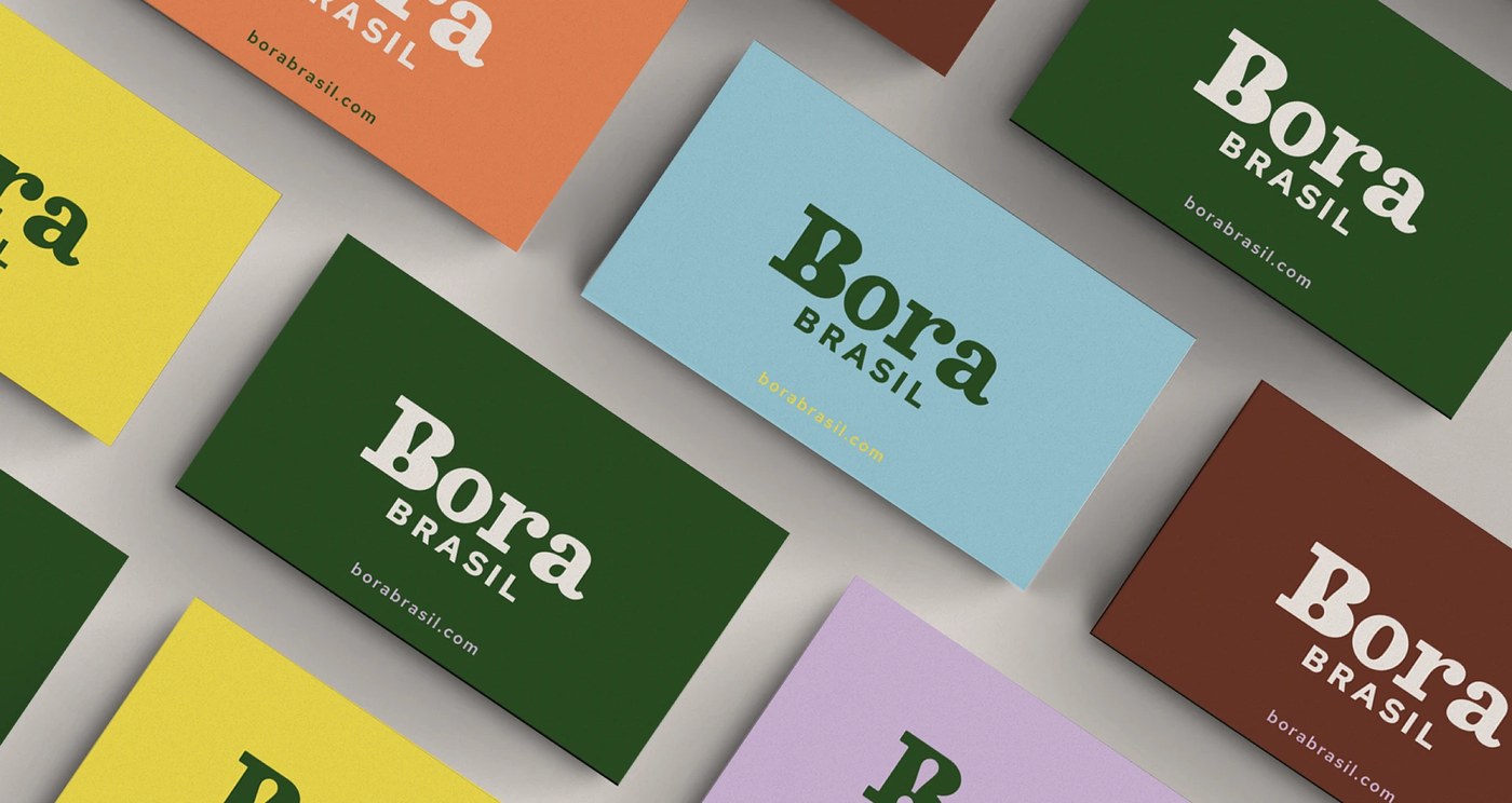 Bora Brasil naming and brand detail view — brand identity design by Foresti Design