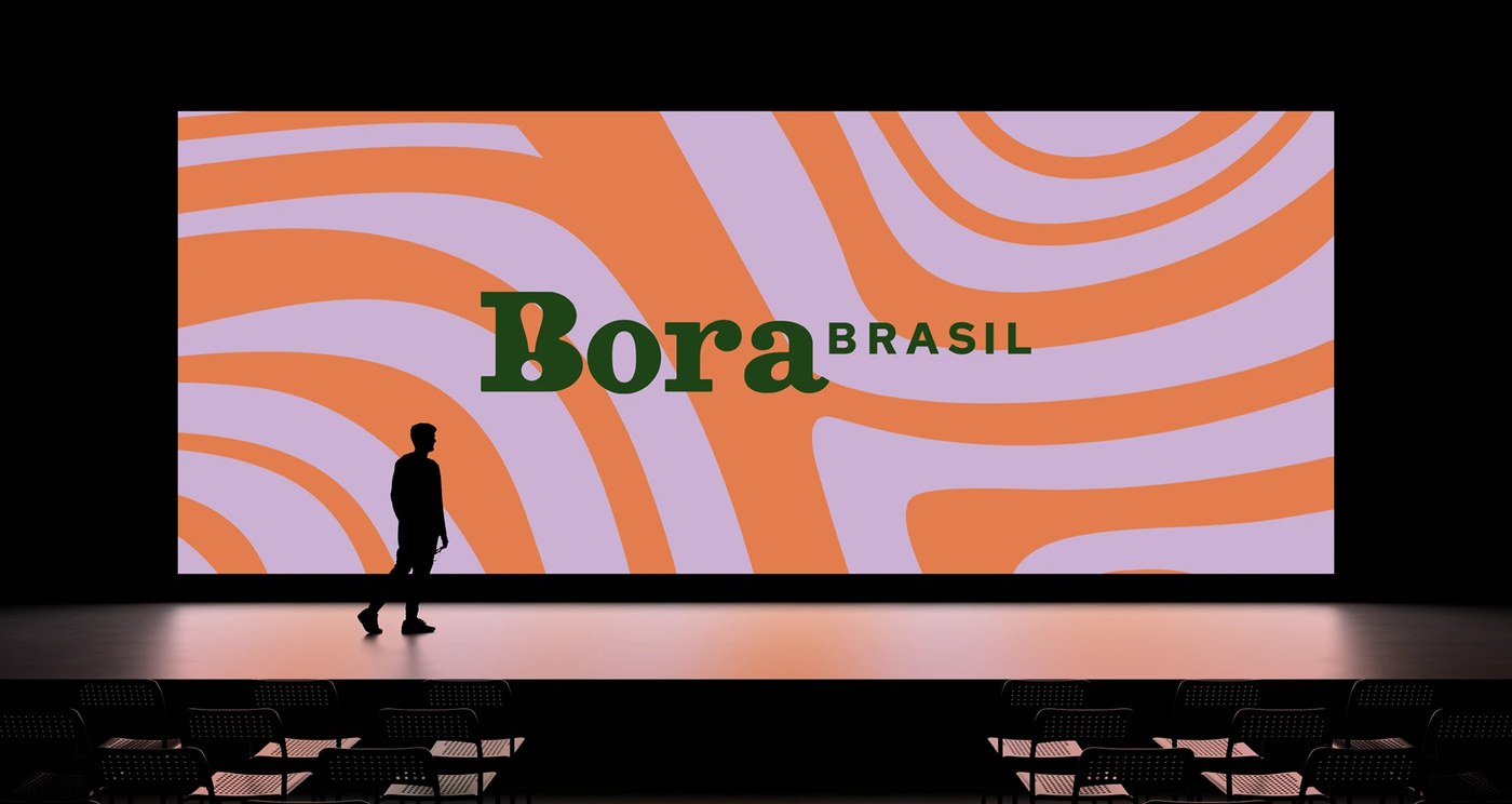 Bora Brasil naming and brand composition detail — brand identity design by Foresti Design