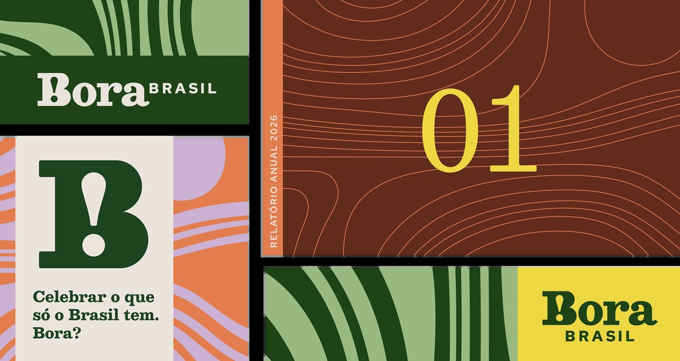 Bora Brasil naming and brand application detail — brand identity design by Foresti Design