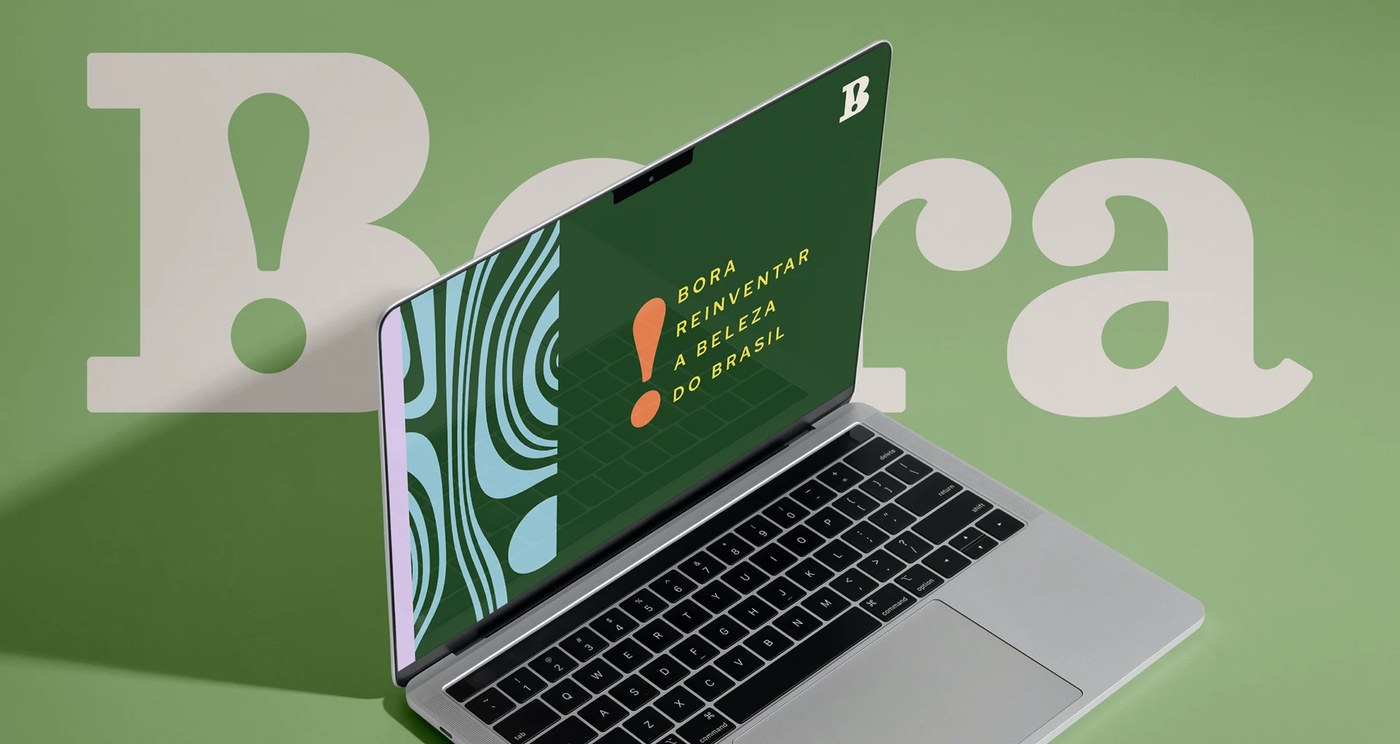 Bora Brasil naming and brand closing detail — brand identity design by Foresti Design