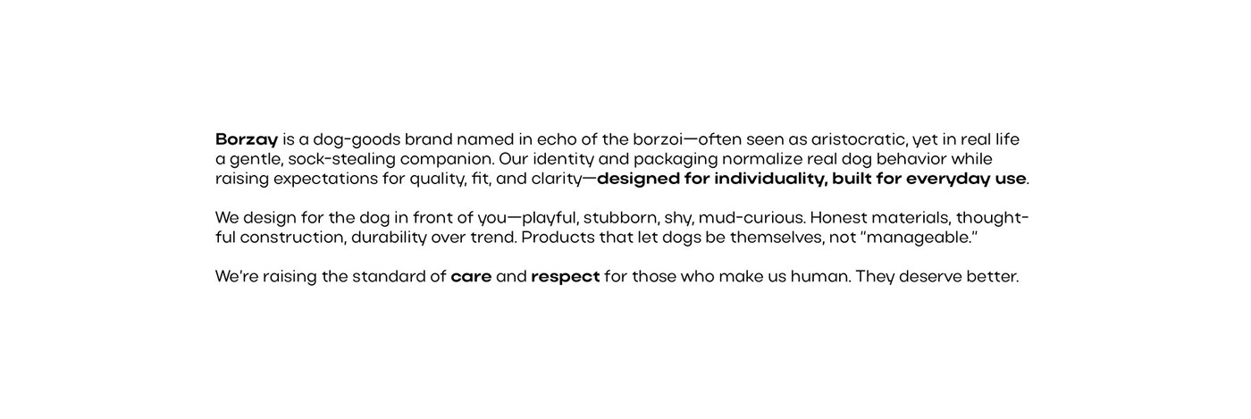 Borzay packaging design brand identity application by Yulia Noten