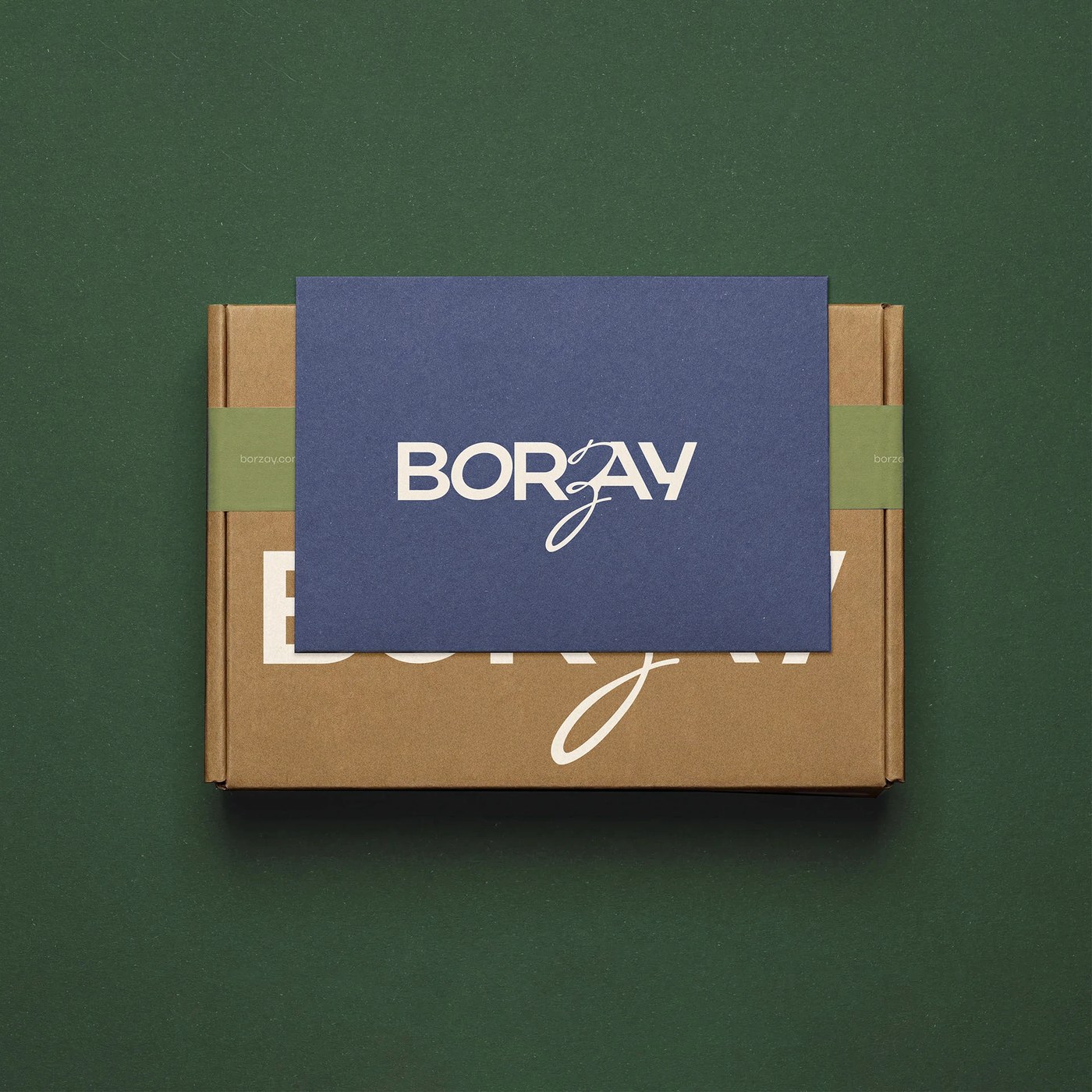 Borzay brand packaging design hand-drawn lettering by Yulia Noten