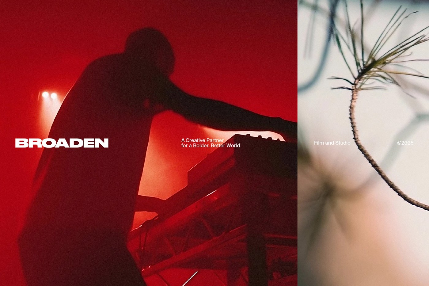 film studio brand identity collage of live music and nature images