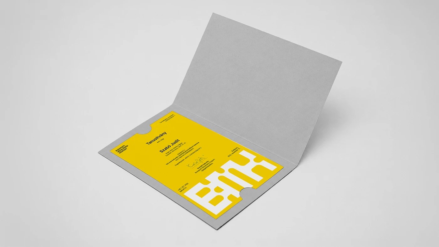 Budapest cultural center brand identity environmental signage application