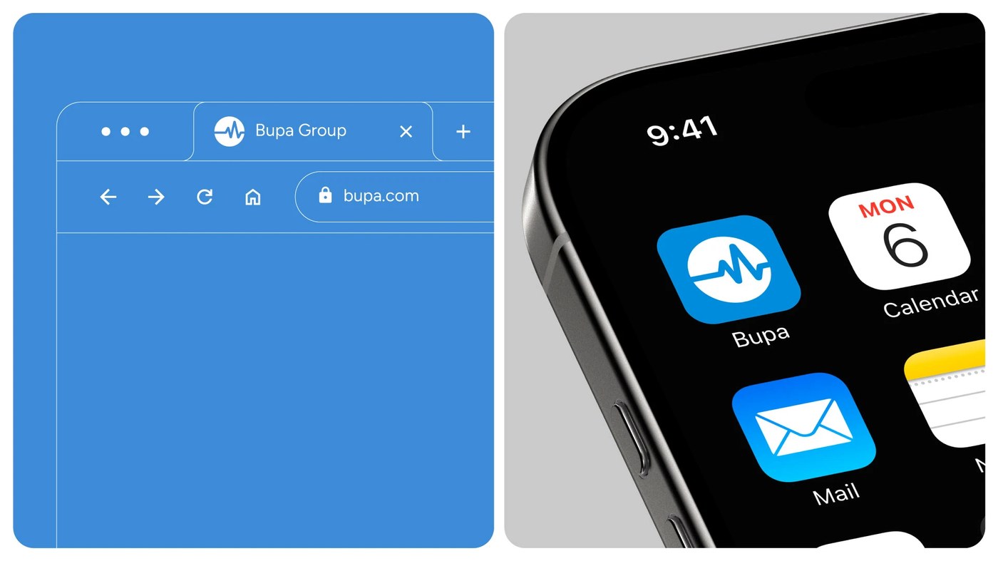 Bupa Rebranding composition detail — motion design by Sandi Hidayat