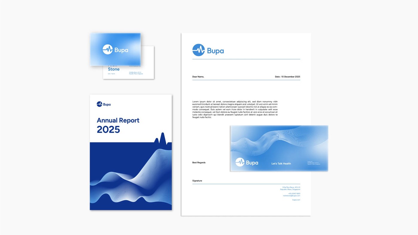 Bupa Rebranding context shot — motion design by Sandi Hidayat