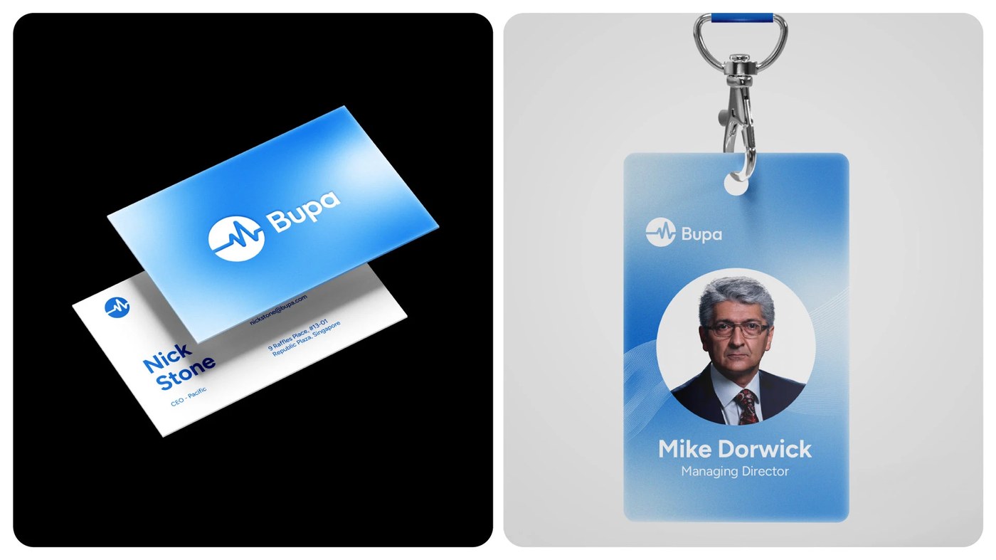 Bupa Rebranding closing detail — motion design by Sandi Hidayat