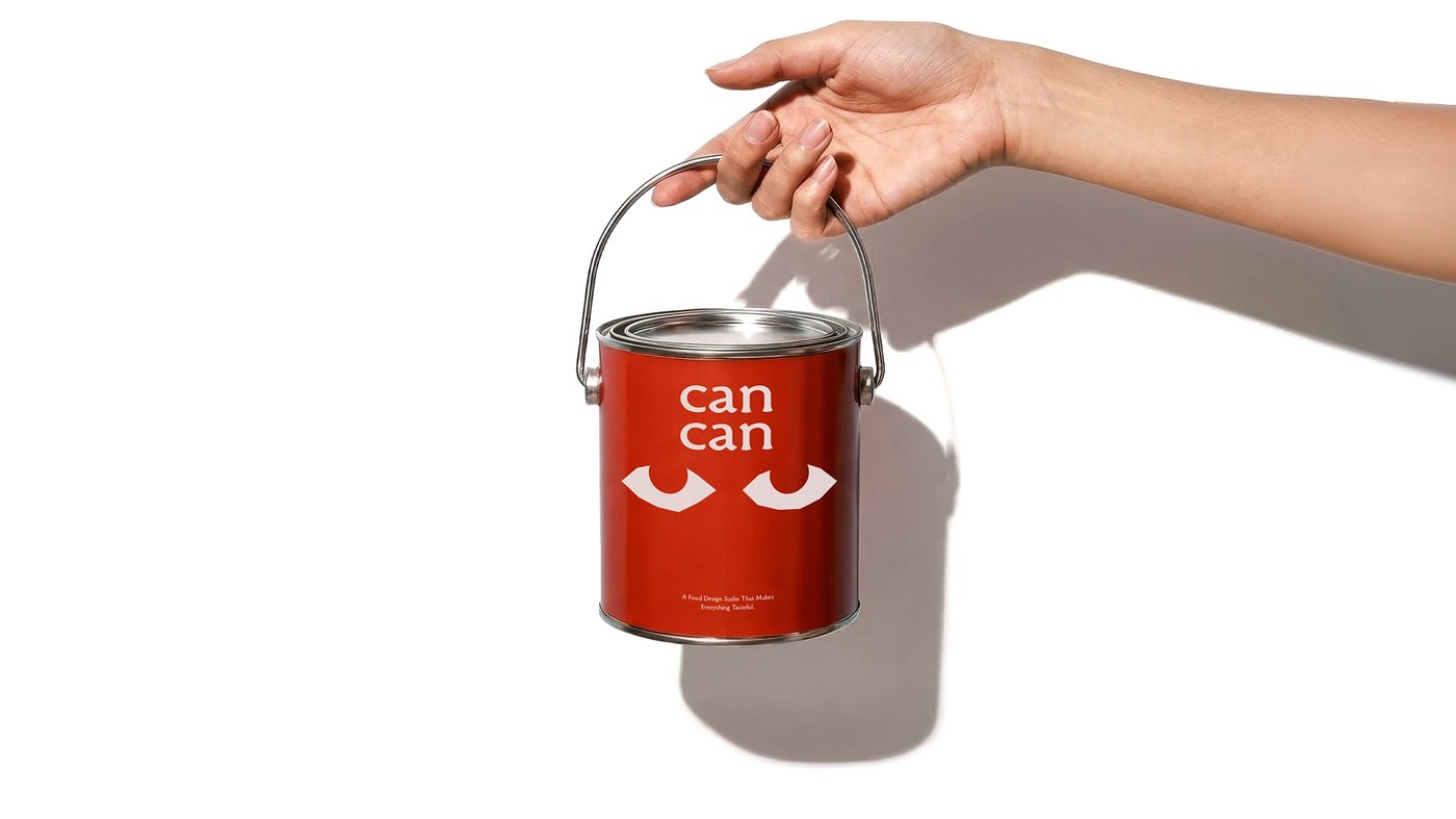 cancan food design studio brand identity restaurant soft drink can