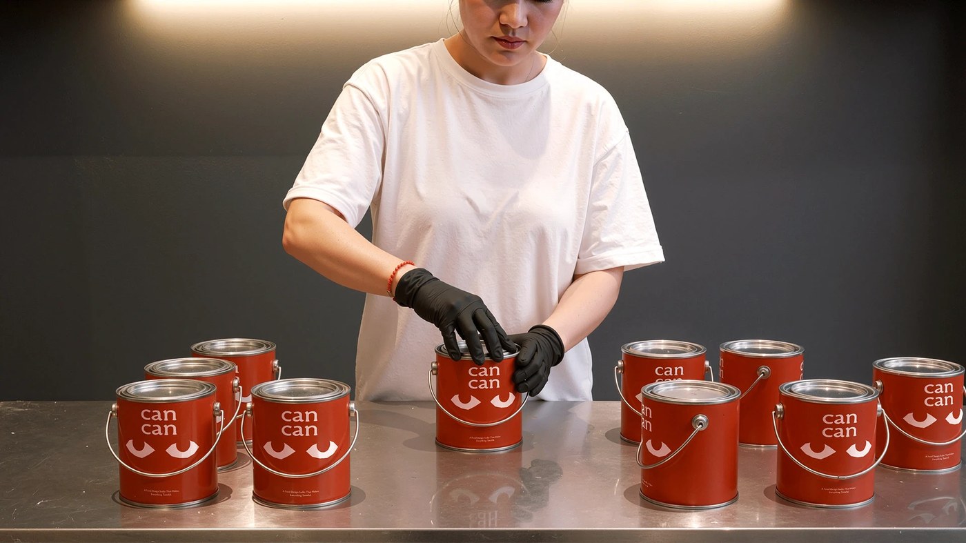 cancan food design studio brand identity restaurant bottle and packaging