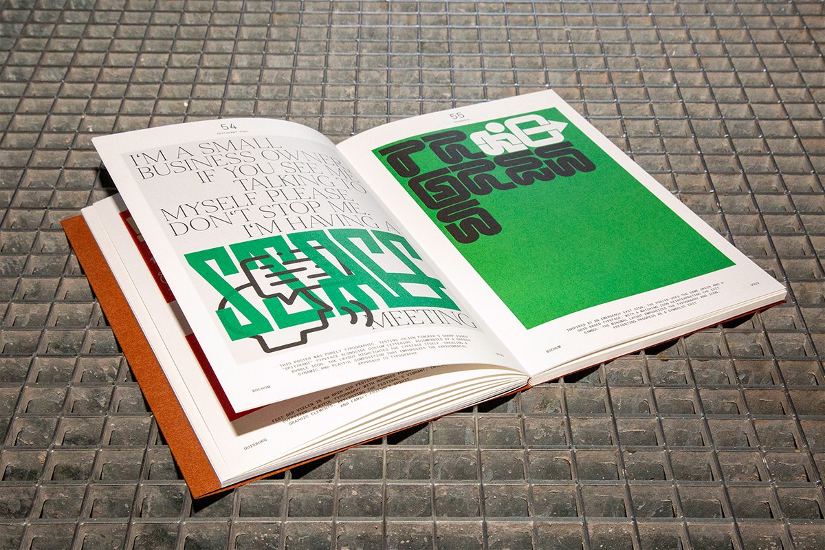 poster book design interior spread from Cihan Tamti Breakout #2