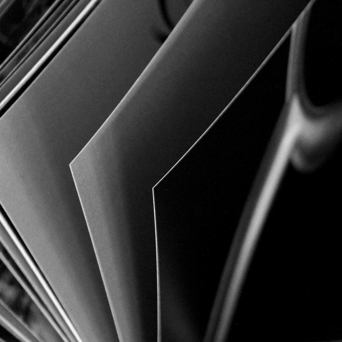 display serif typeface design interior page close up showing texture