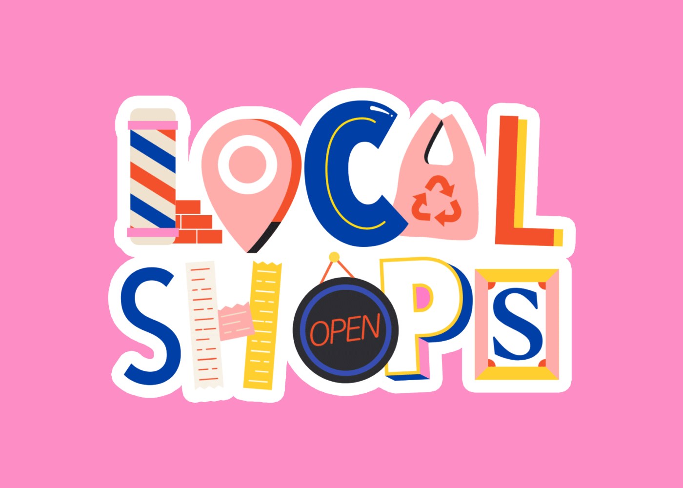Kinetic typography animated stickers expressive motion