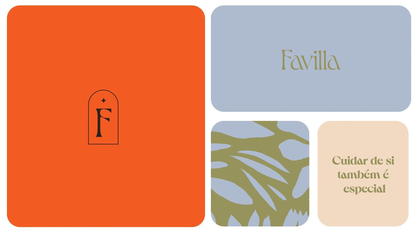 Favilla application detail — packaging design by Chá de Bold Estúdio