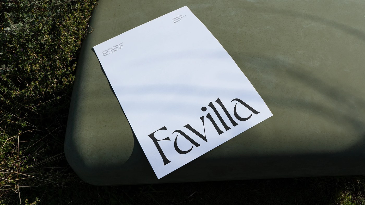 Favilla context shot — packaging design by Chá de Bold Estúdio