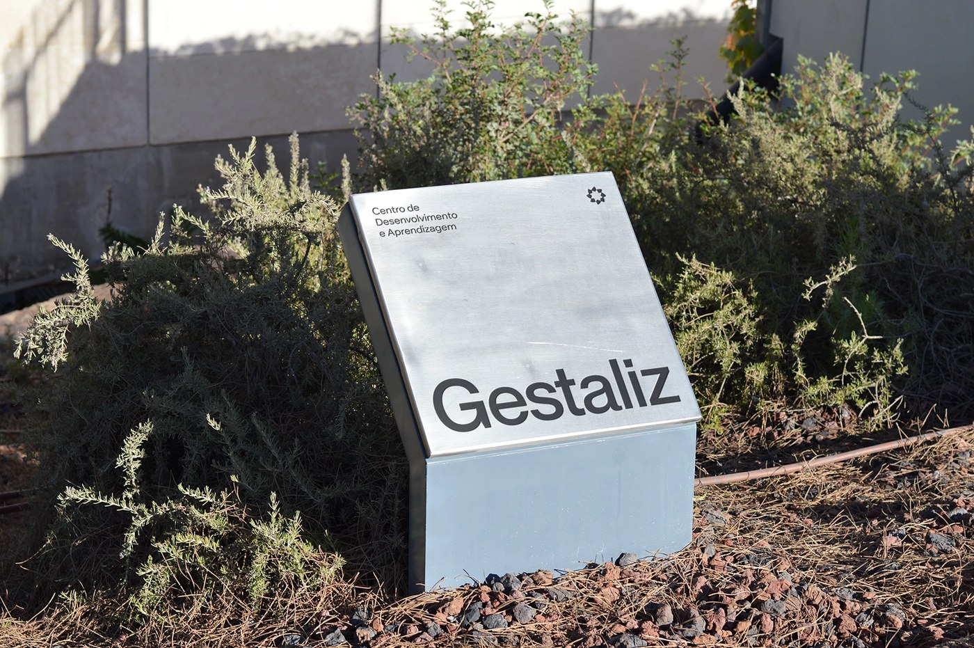 educational brand identity physical sign