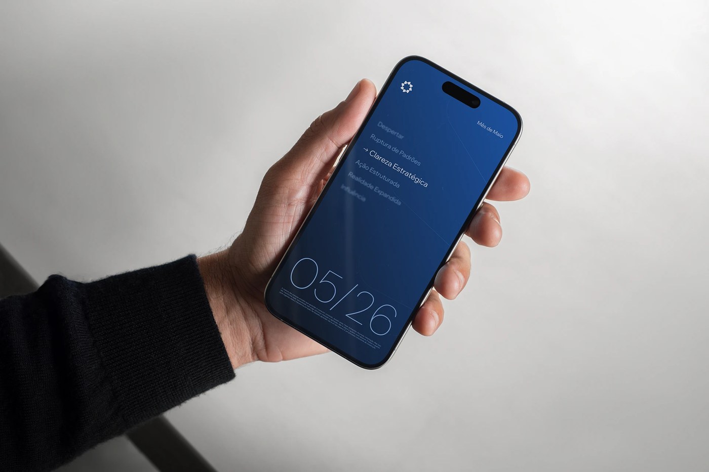 educational brand identity mobile mockup