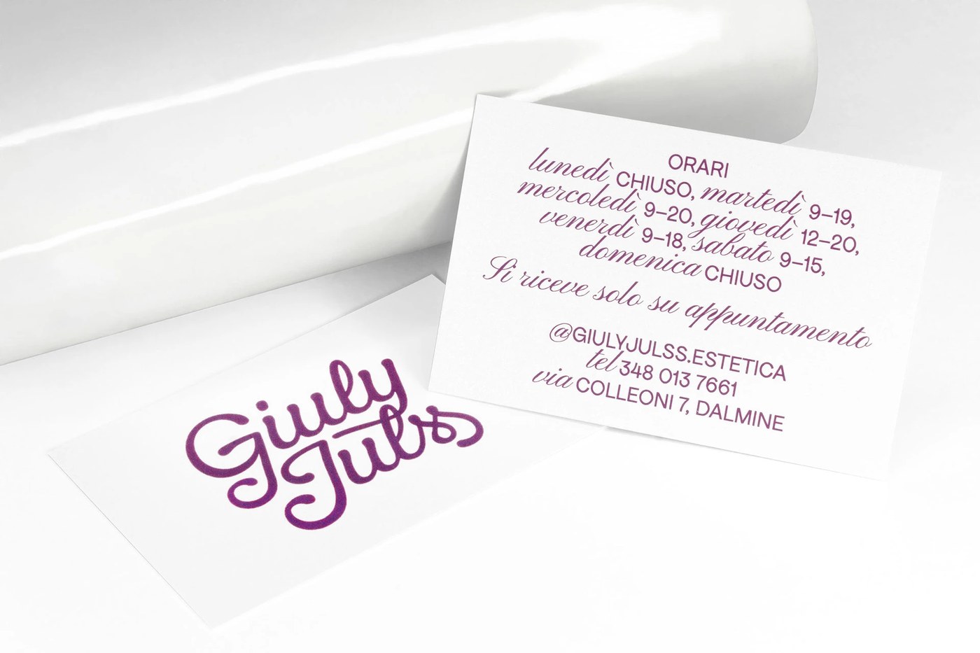 Giuly Julss composition detail — display typography design by Federico Agnelli
