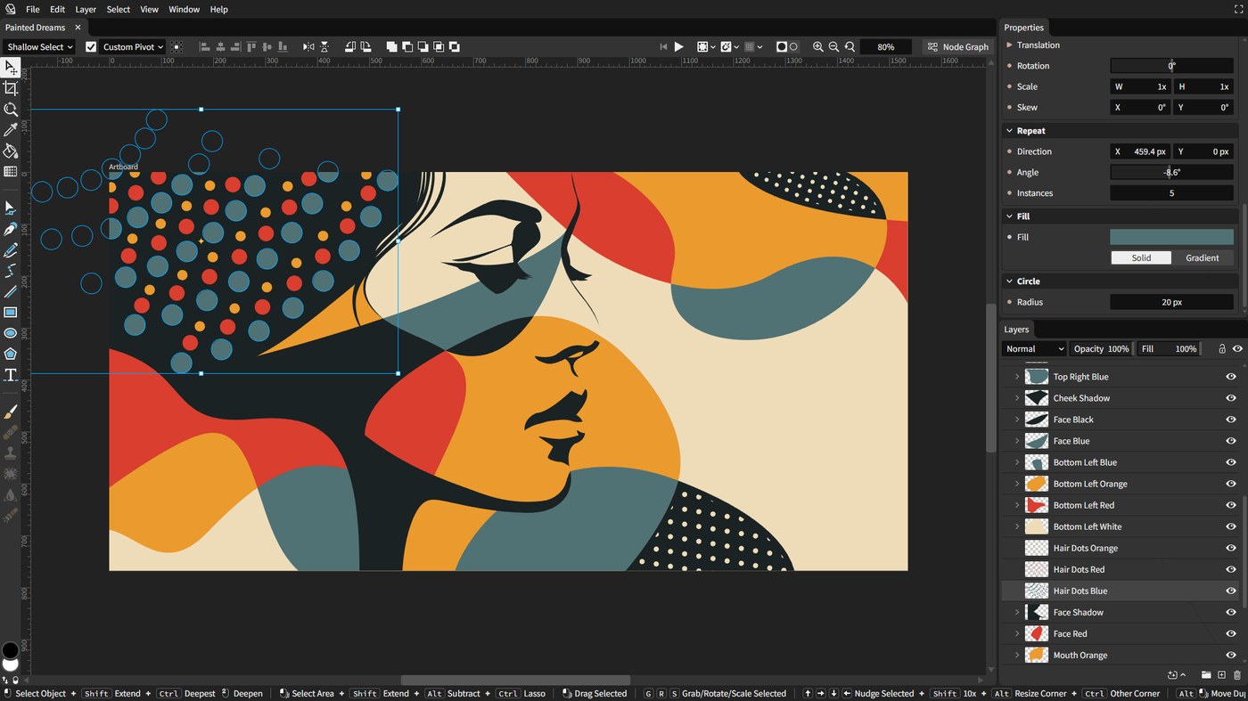 open source vector editor Graphite painted dreams node-based compositing demo