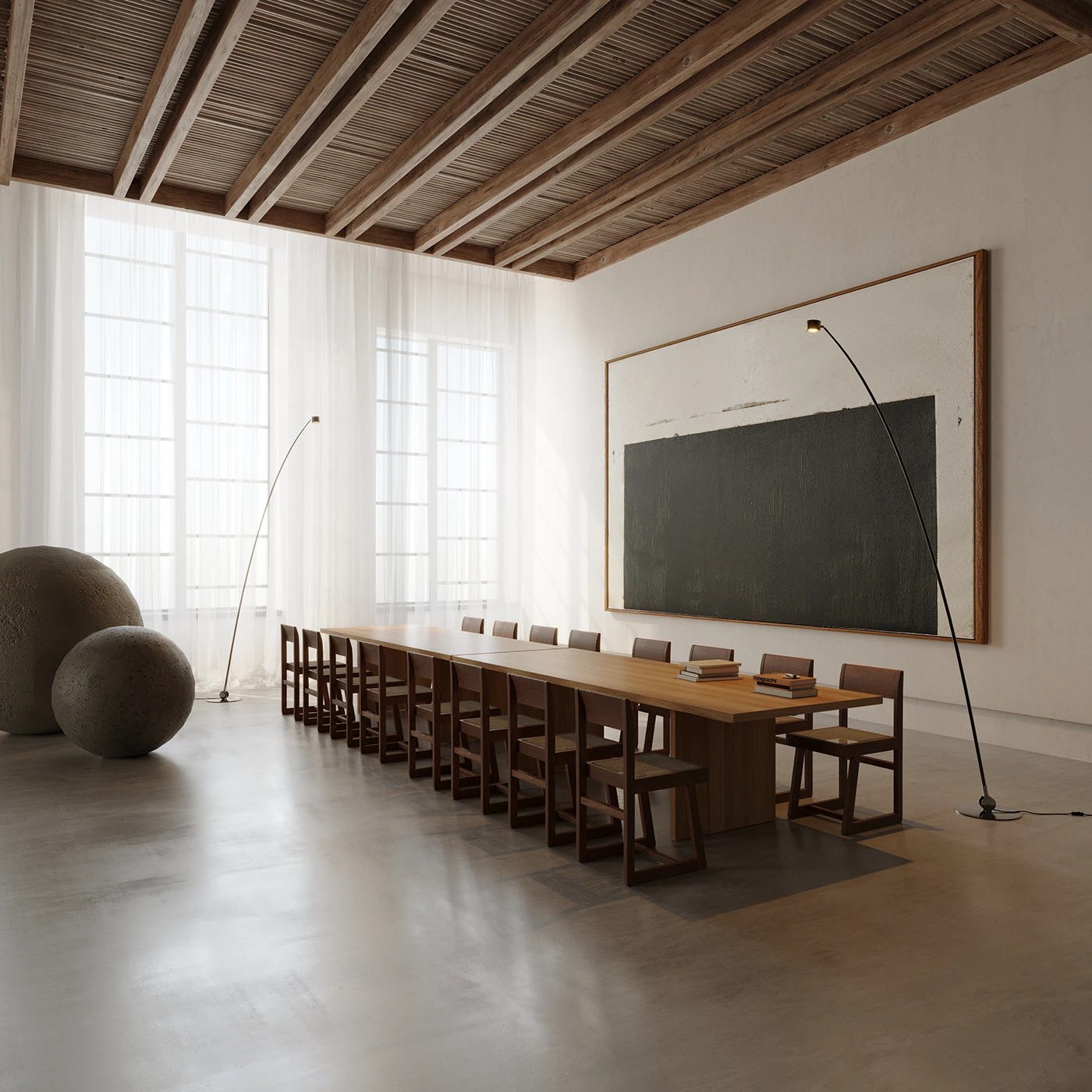 3D architectural visualization interior CGI portfolio 2026 conference gallery by JW Renders