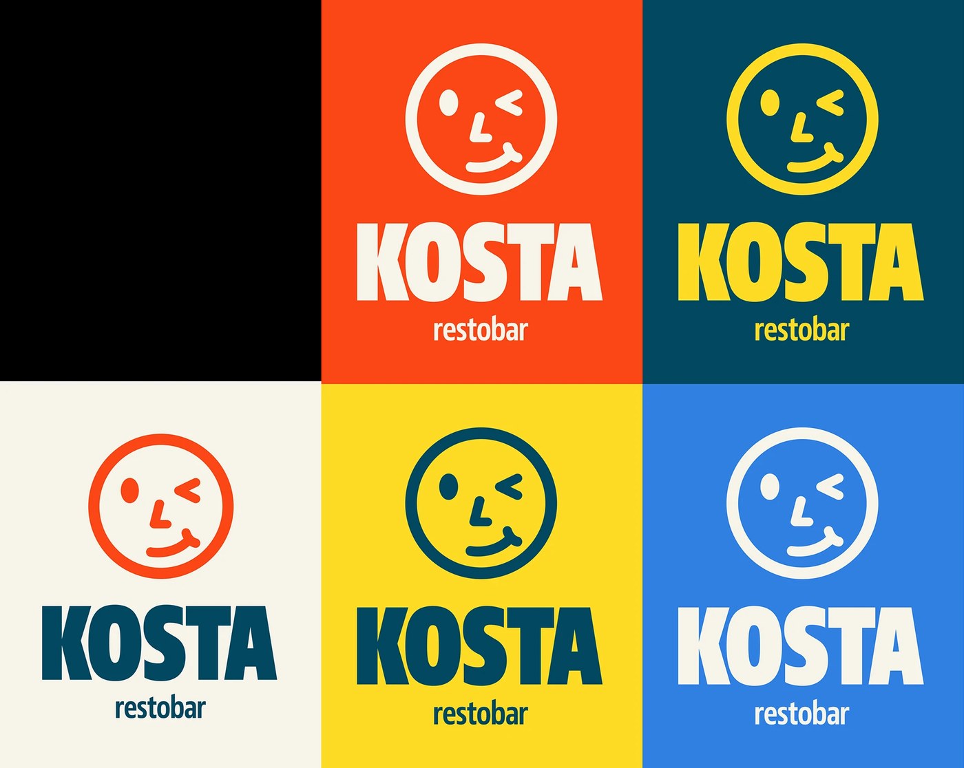 KOSTA alternate view — display typography design by QARAJ ㅤ