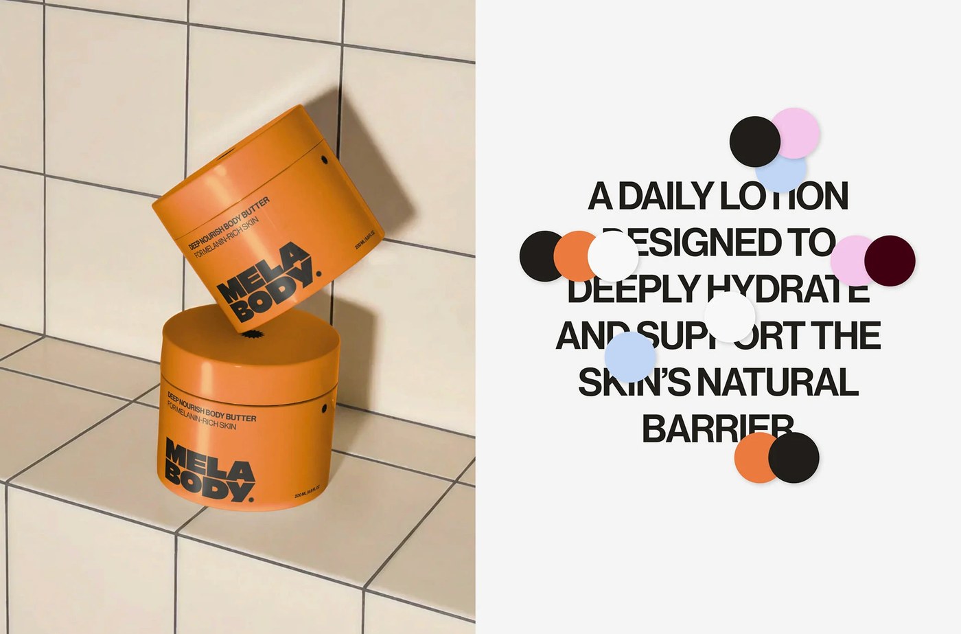 skincare packaging design geometric labels and pastel containers