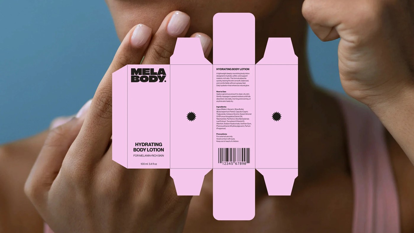 skincare packaging design flexible palette across body care products