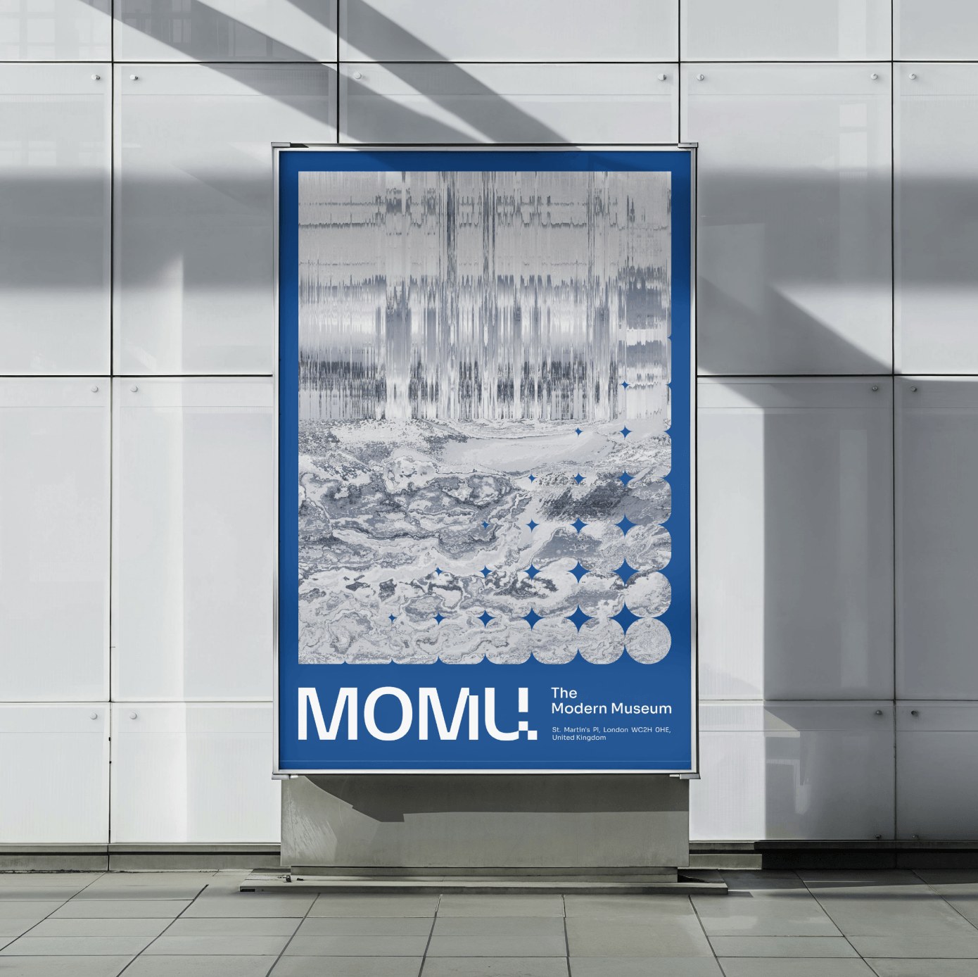 Wave physics and resonance patterns for the museum brand identity design.