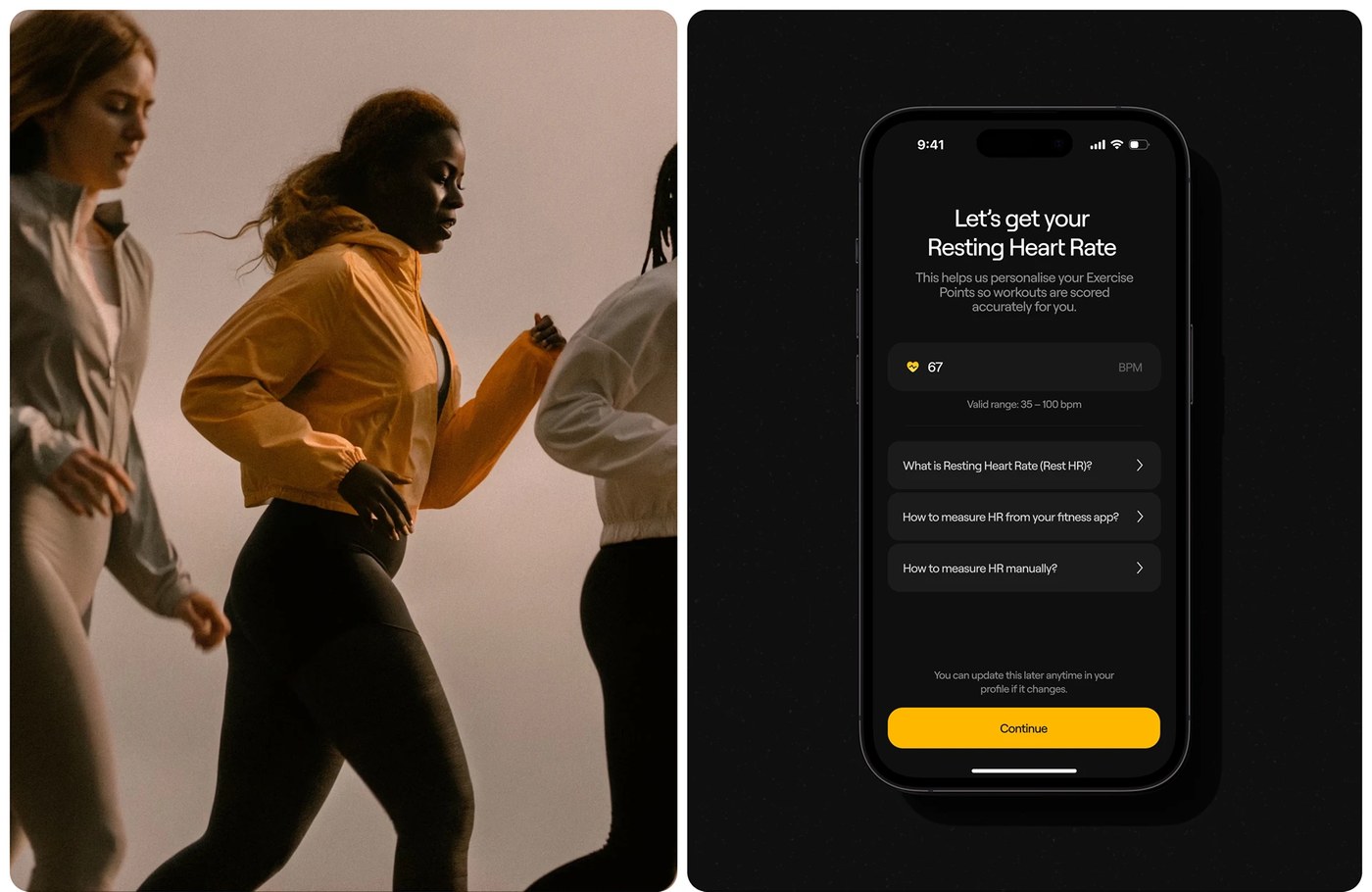 dashboard design fitness challenge status screen