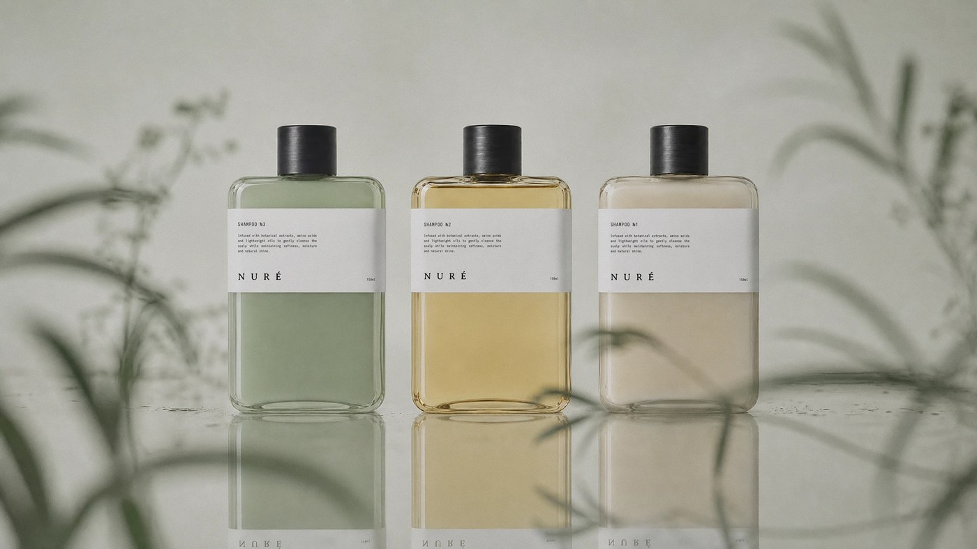 NURE hero shot — packaging design by Shcherbashyna Olha