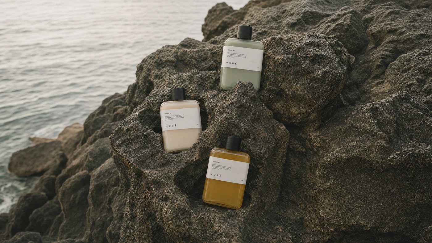 NURE composition detail — packaging design by Shcherbashyna Olha