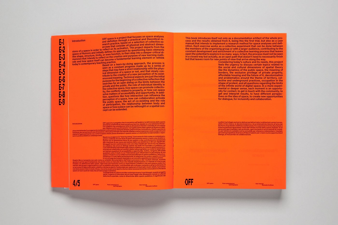 Colorful print spreads highlighting high contrast editorial design layouts.