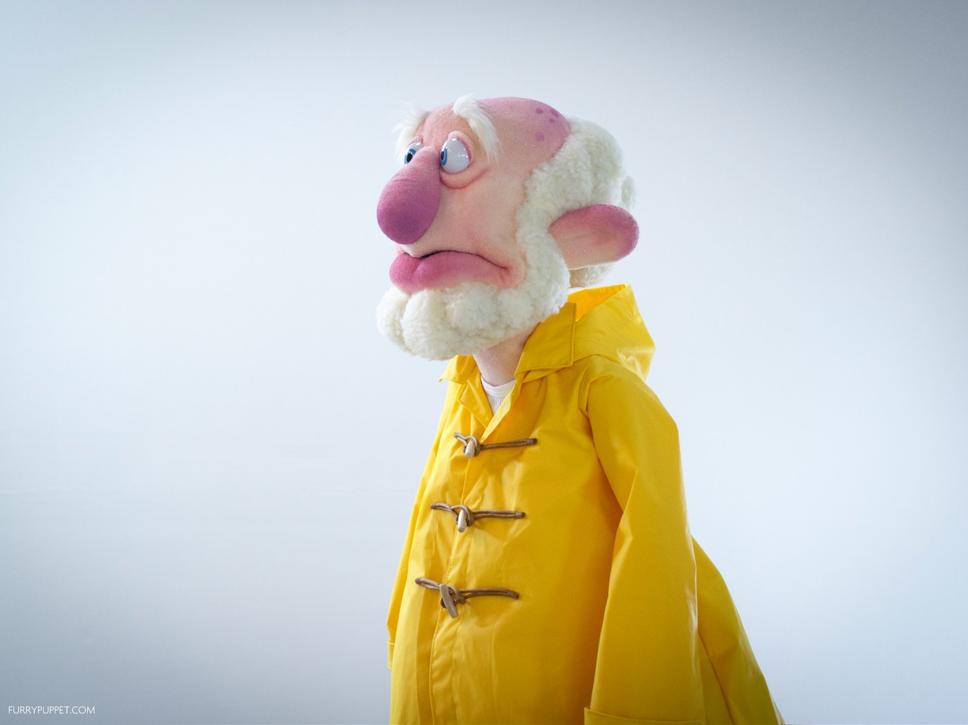 custom puppet design — hand-built fisherman character puppet by Furry Puppet Studio New York