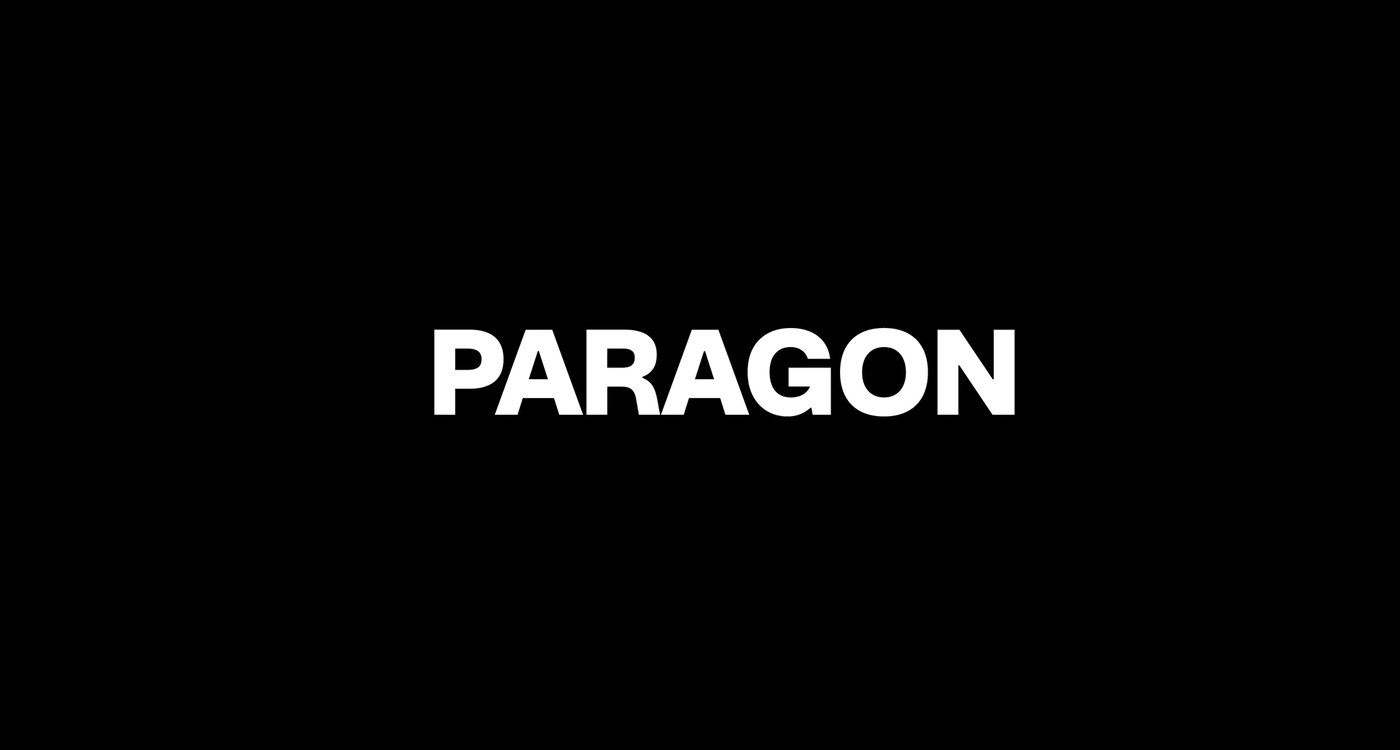 PARAGON Streetwear hero shot — brand identity design by Stelios Ypsilantis