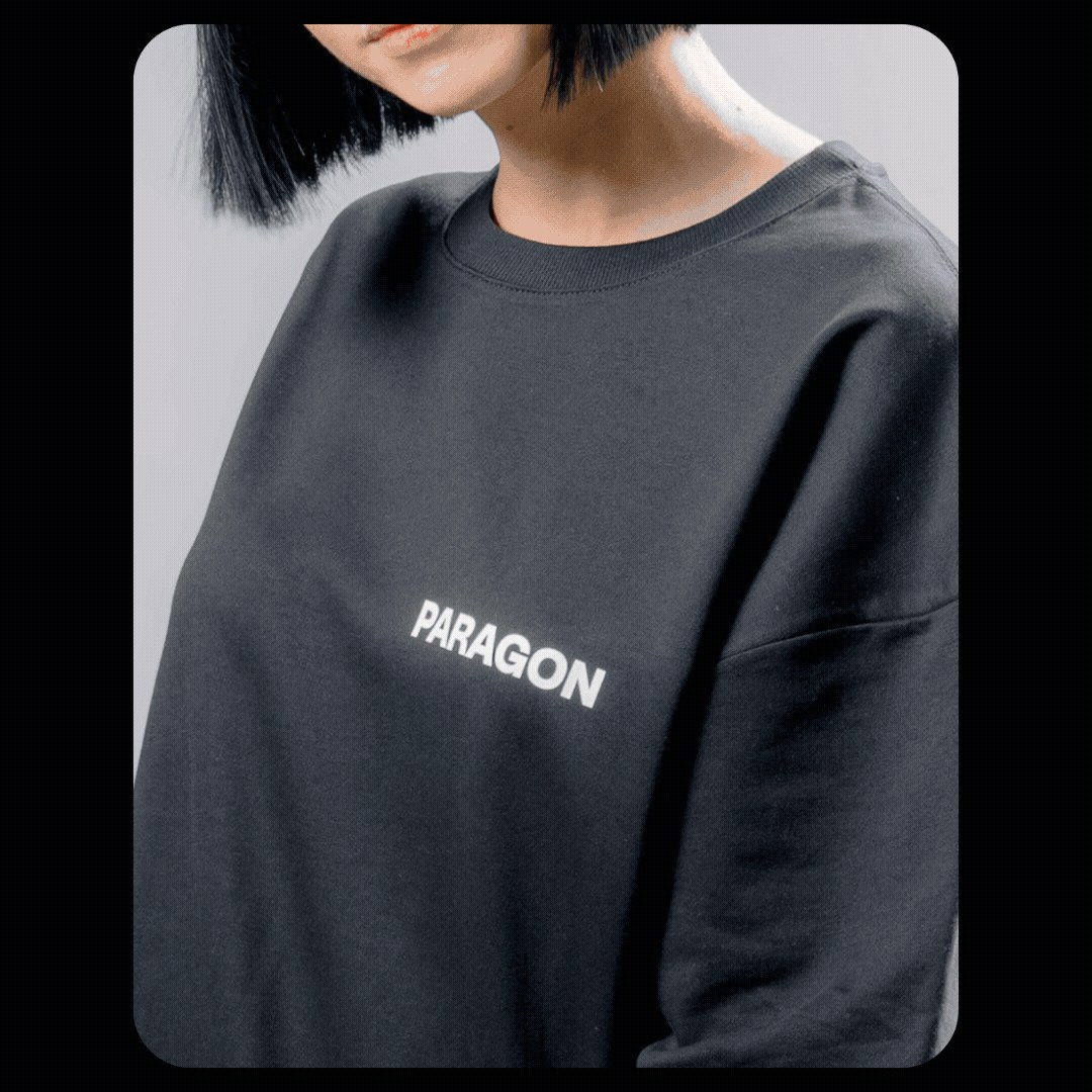PARAGON Streetwear composition detail — brand identity design by Stelios Ypsilantis