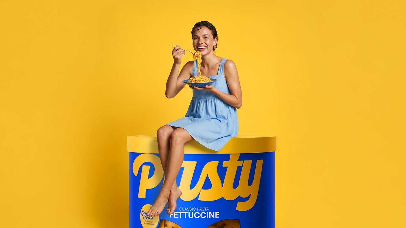 Pasty Branding hero shot — packaging design by Venore Creative