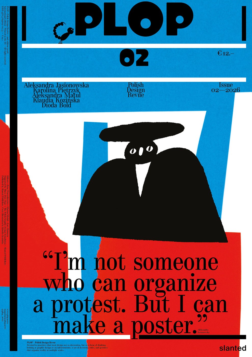 PLOP #02 cover — Polish graphic design revue by Slanted Publishers