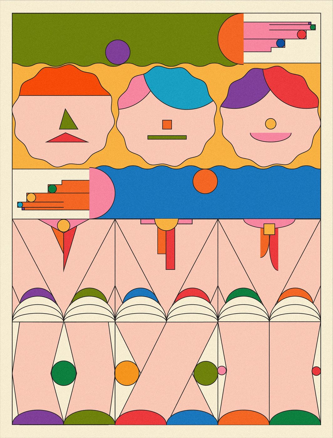 poster design illustration showcasing vector strokes