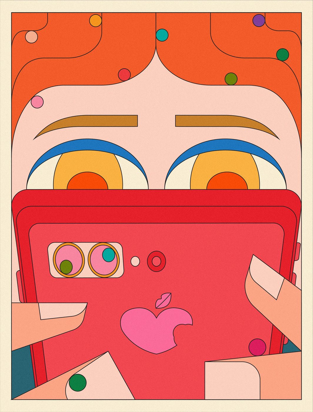 poster design illustration showing structural details