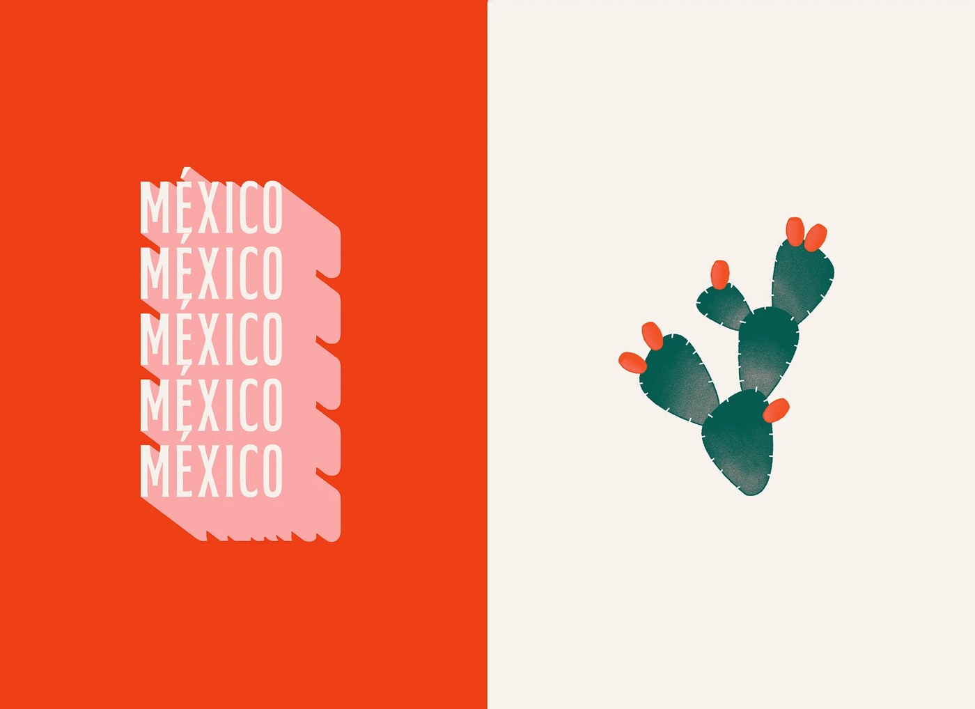 Custom patterns and illustration work in a mexican restaurant branding visual identity.