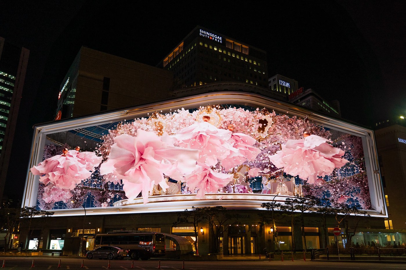 media facade colorful automata stage lighting