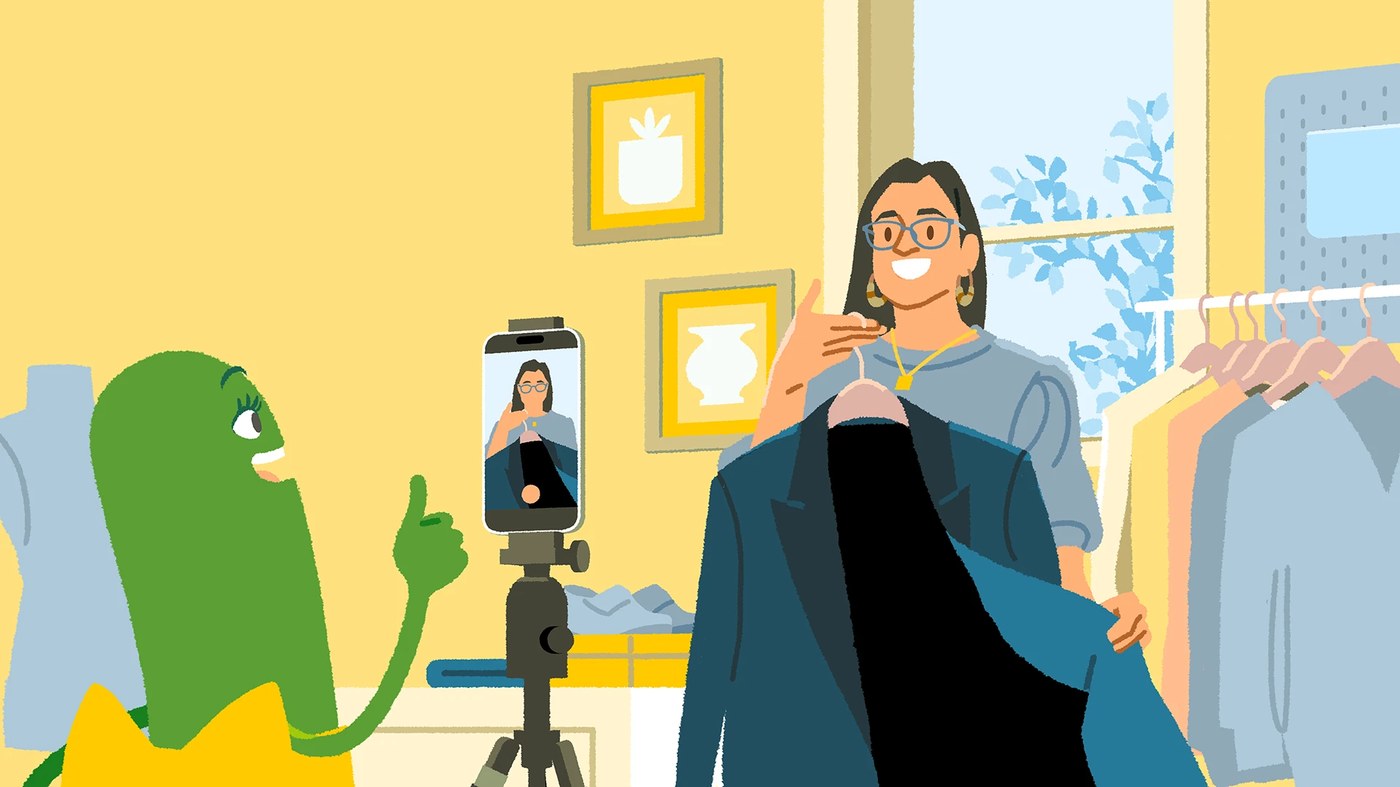 editorial illustration digital commercial 2025 — Cricket Wireless influencer scene by Sua Balac