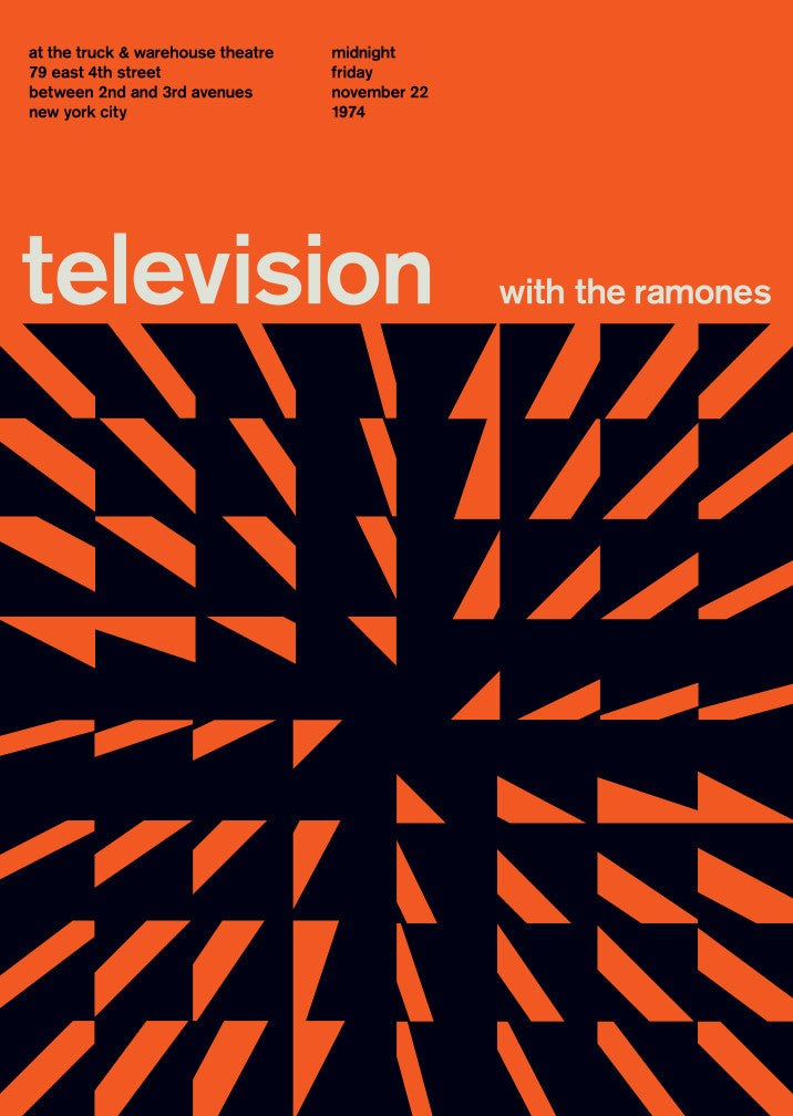 swiss modernist poster Television concert poster