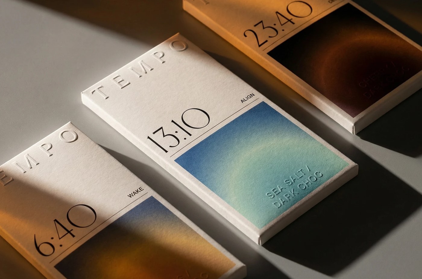 TEMPO detail view — packaging design by LYM DESIGN STUDIO