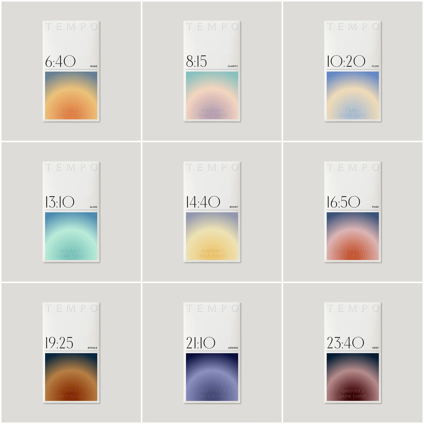 TEMPO application detail — packaging design by LYM DESIGN STUDIO