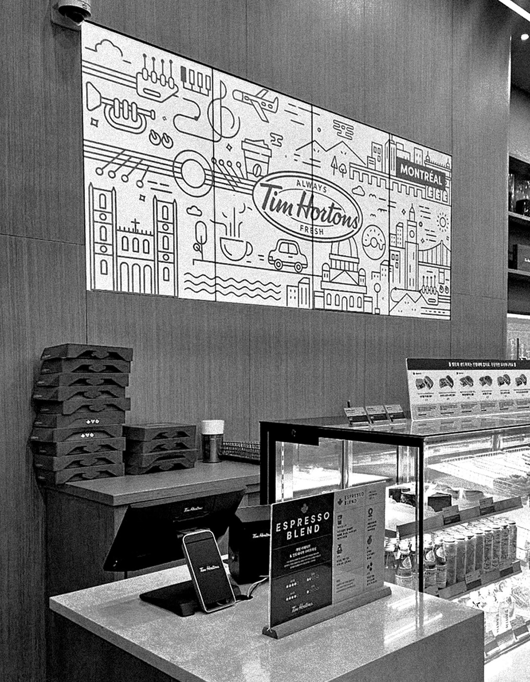 Tim Hortons City Branding system overview — brand identity design by studio le_m