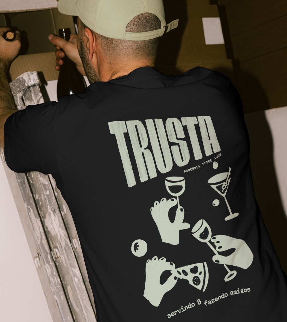 Trusta Pizza context shot — editorial photography by Bolden Branding