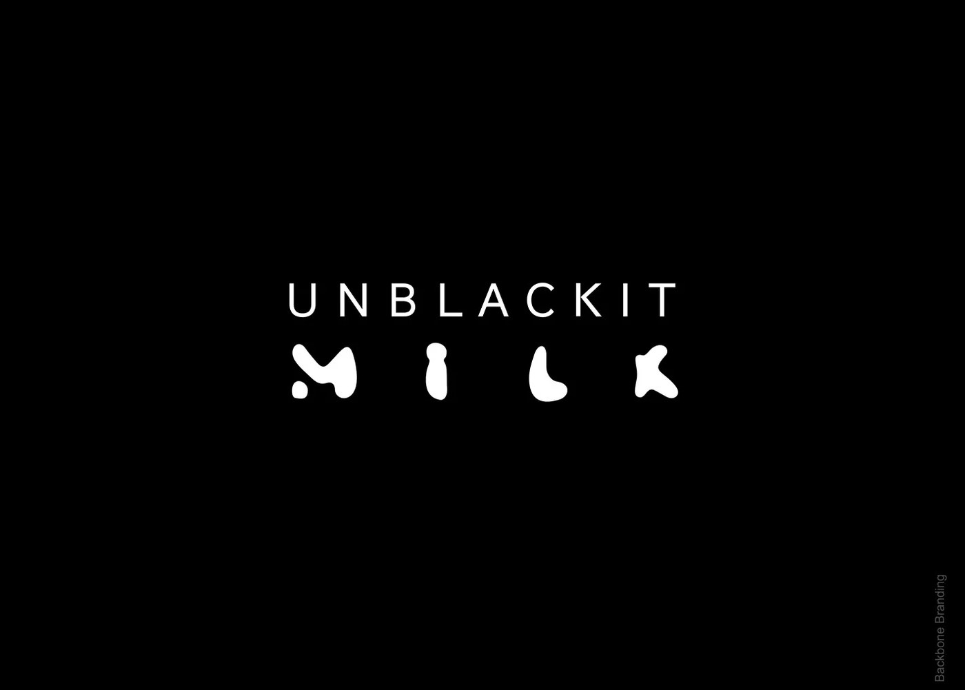 UNBLACKIT application detail — packaging design by Backbone Branding