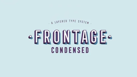 Frontage Condensed Typeface Design