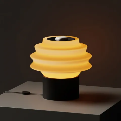 Drop - table lamp inspired by the ripple effect